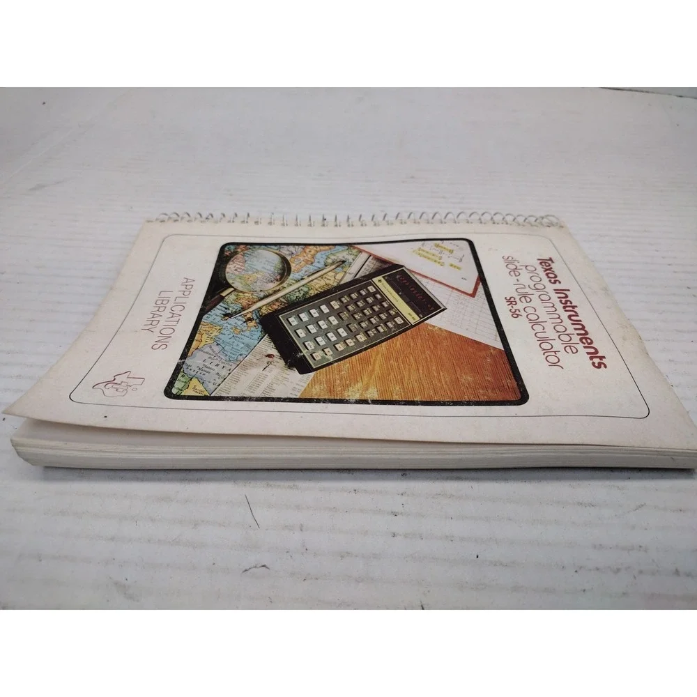 Texas Instruments SR-56 Calculator 1976 owners manual book 70's Vintage Tech